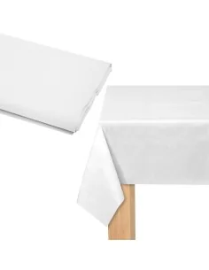 White paper tablecloth 120x120 cm 40 g | Pack with 400 units.