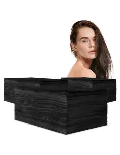 Spunlace Black Disposable Towels 40x80 cm 60 g | 1 Pack of 100 units