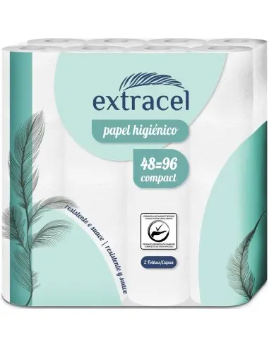 Extracel Compact Toilet Paper | 48 rolls
