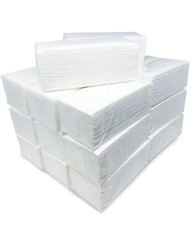 Essuei-mains pliage en Z / 12 paquets de 150 unités